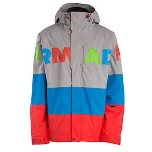 Armada Snowboard Jacket Kelowna Gray Orange 2014 Winter Collection Men's XXL - Picture 1 of 16